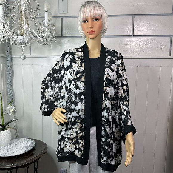 Apt 9 kimono style jacket Excellent 100% polyester Dolman Sleeves Size XL - Picture 1 of 9